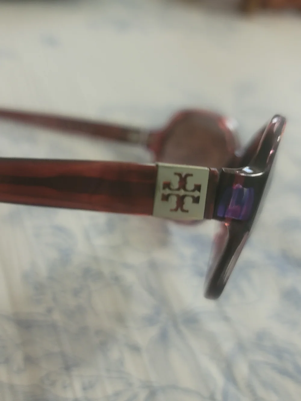Tory Burch Oversized Purple Gradient Sunglasses